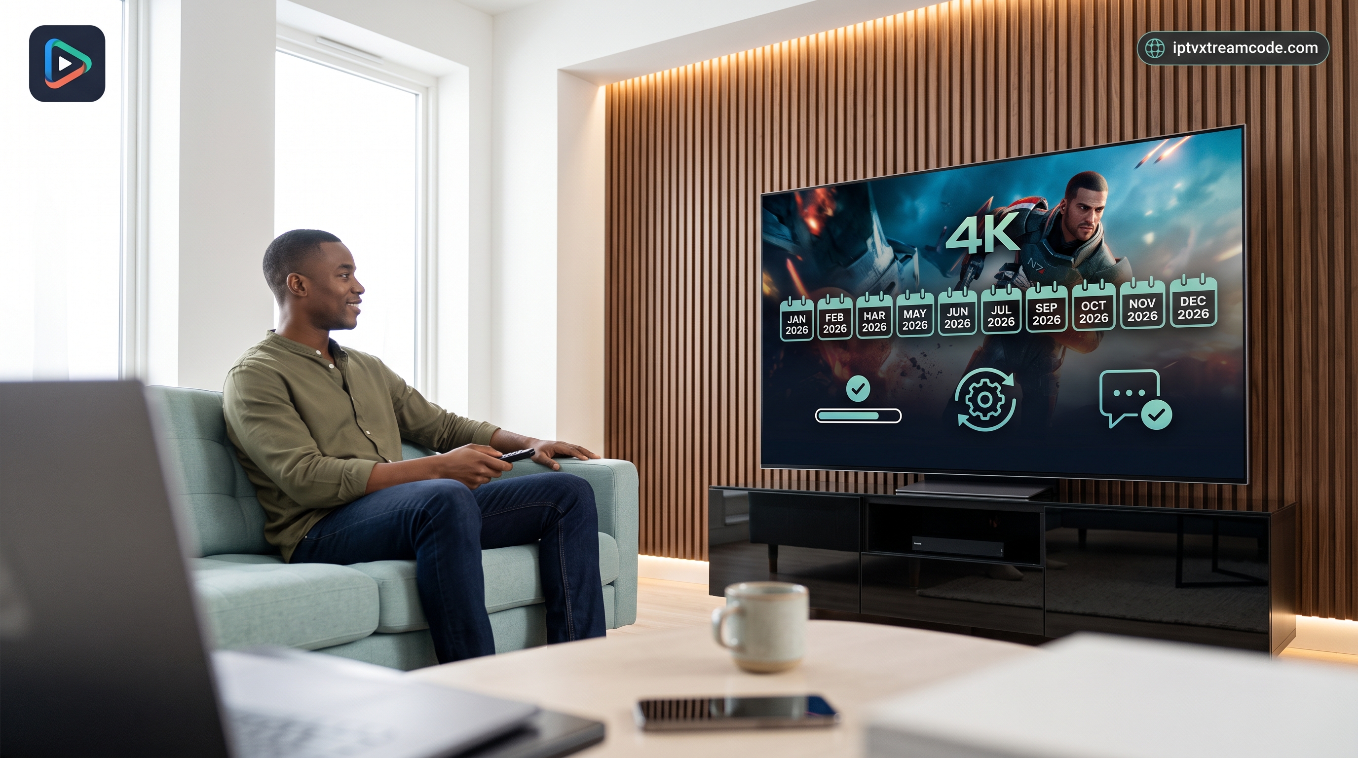 Les avantages clés de l’abonnement 12 mois sur Esiptv - Esiptv code iptv France 2026 compatible Smart TV, Android, Apple TV –