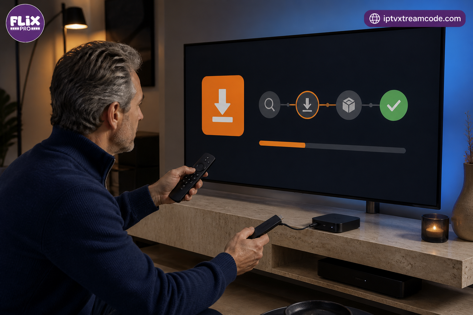 Comment installer l’application flix IPTV sur Android et Fire TV Stick avec Downloader en 5 minutes - flix iptv Abonnement pr