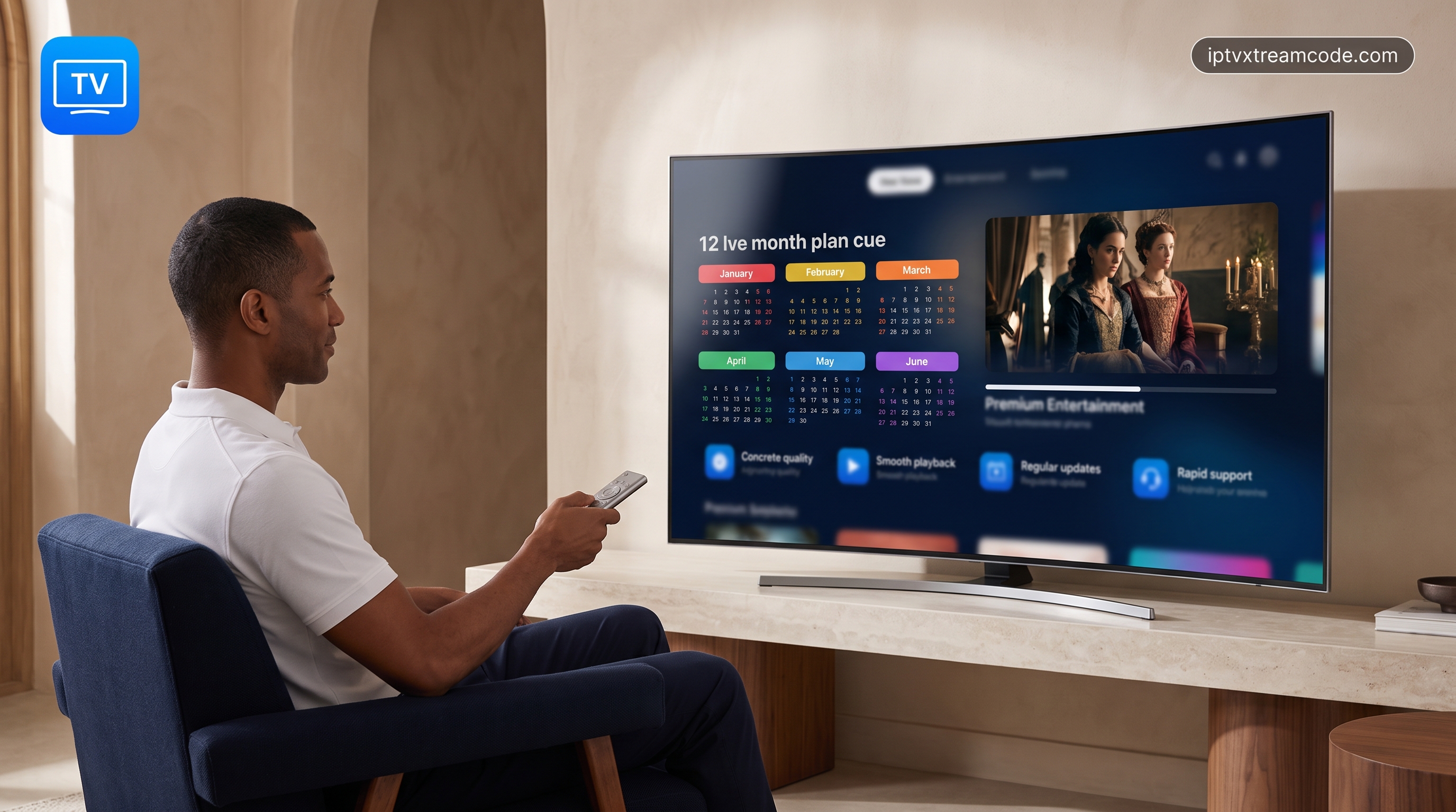 Les avantages clés de l’abonnement 12 mois sur IPTV Smarters Pro - IPTV Smarters Pro Premium 2026 : compatible Smart TV, Andr