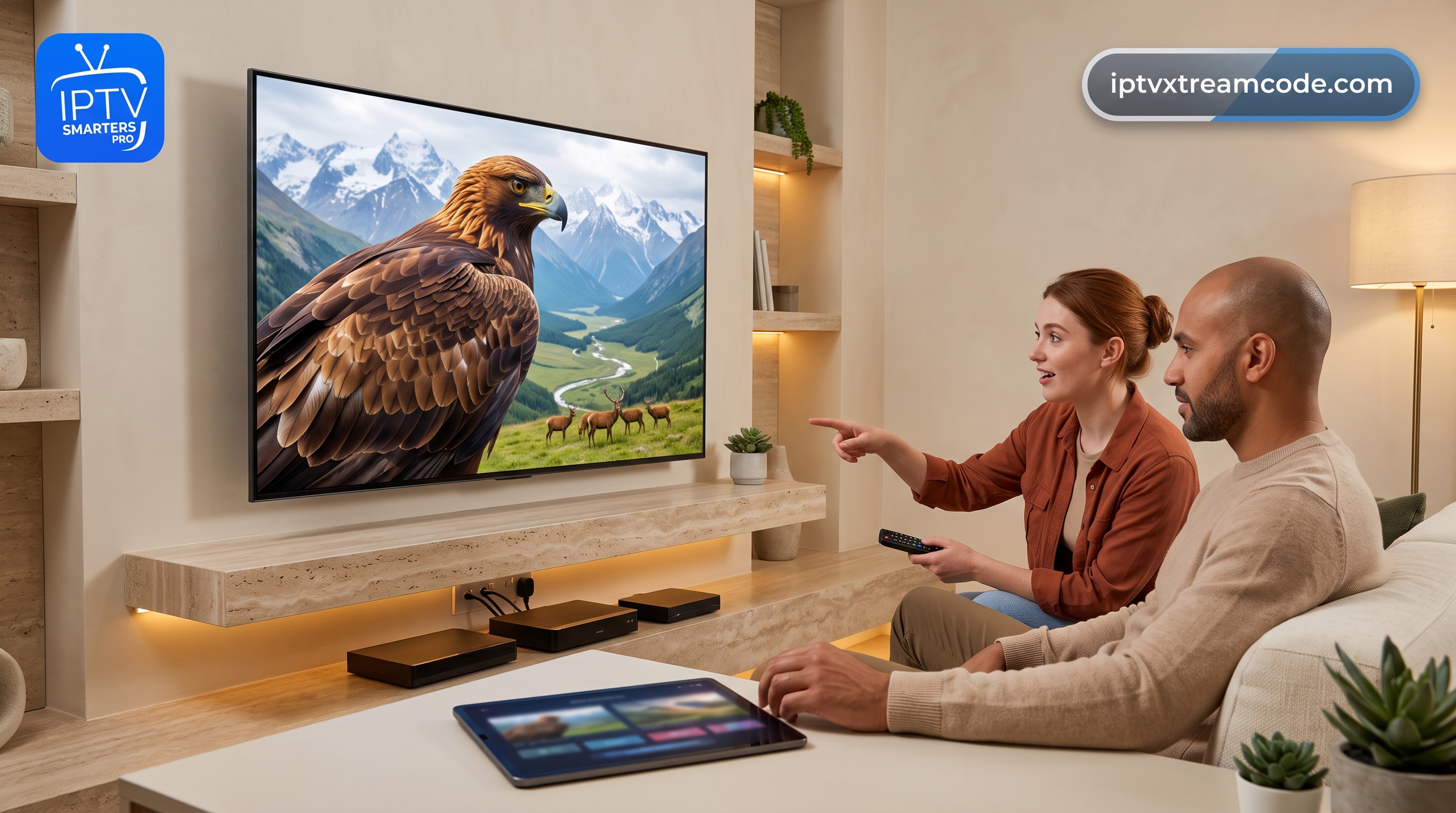 Qualité d’image 4K avec 2026 compatible Smart TV Android & iOS VOD et Live 12 mois