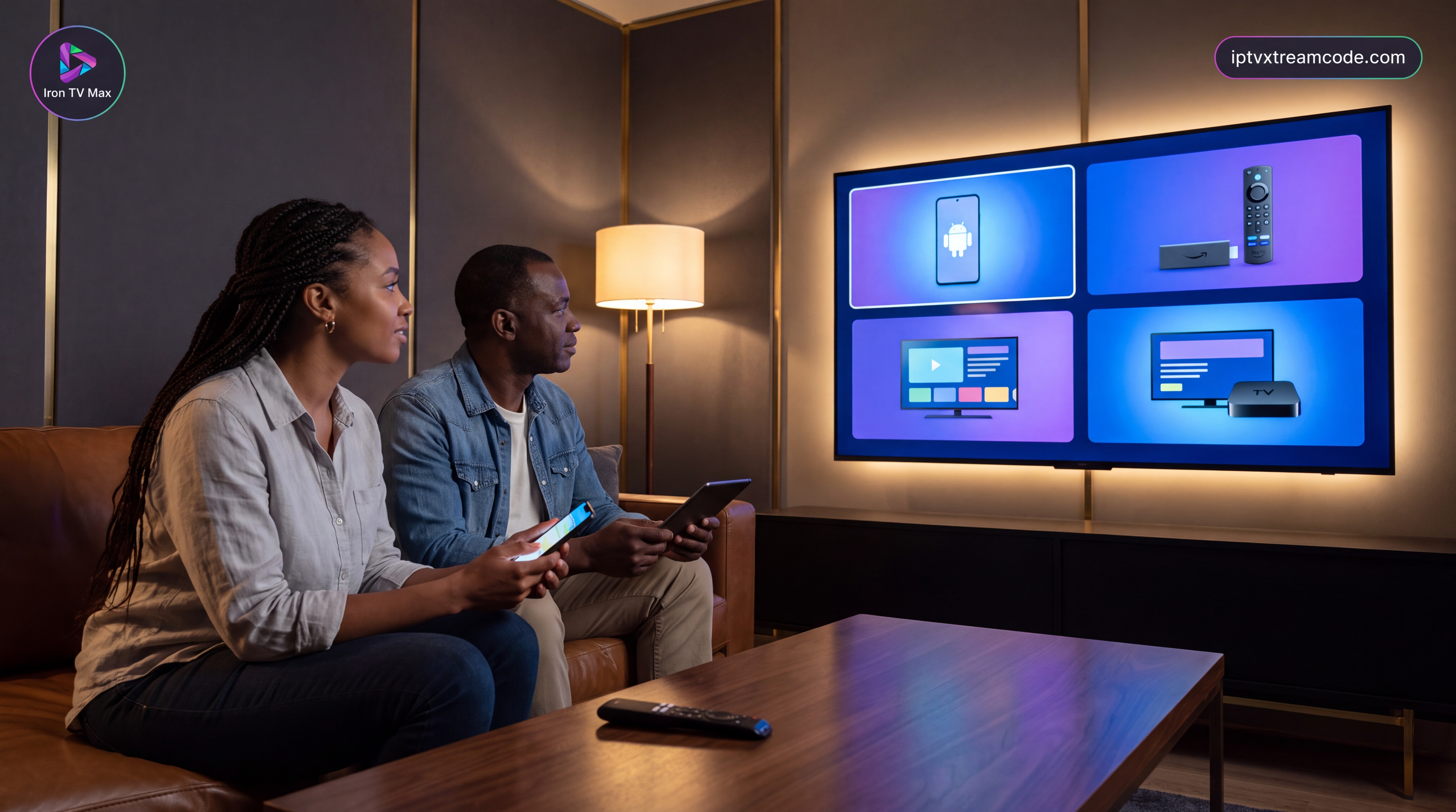 Compatibilité de avec Android Fire Stick et Smart 12 mois Compatible Android Smart Apple expérience & VOD 2026