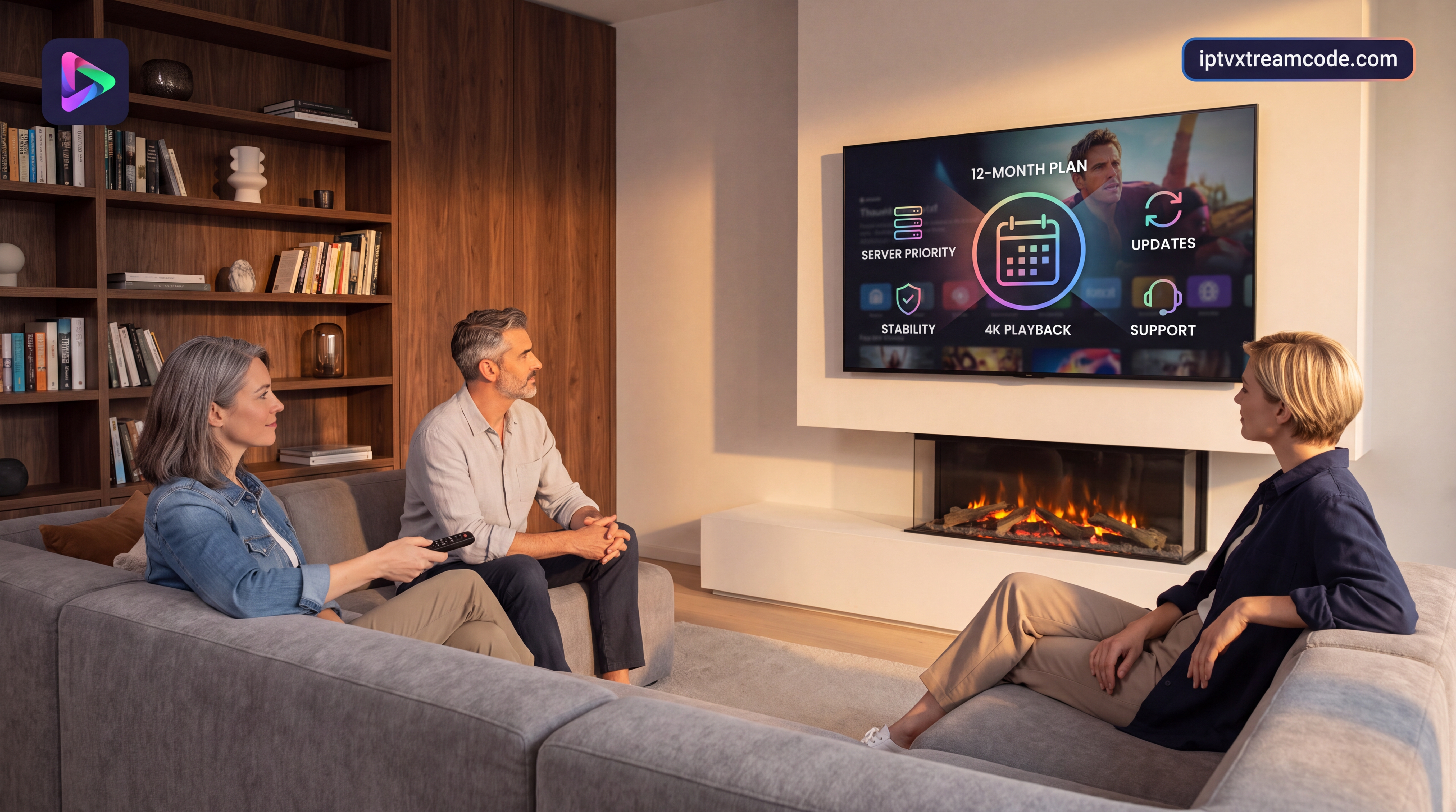 Les avantages clés de l’abonnement 12 mois sur Iron TV Max - Iron TV Max IPTV 12 mois — Compatible Android, Smart TV, Apple T