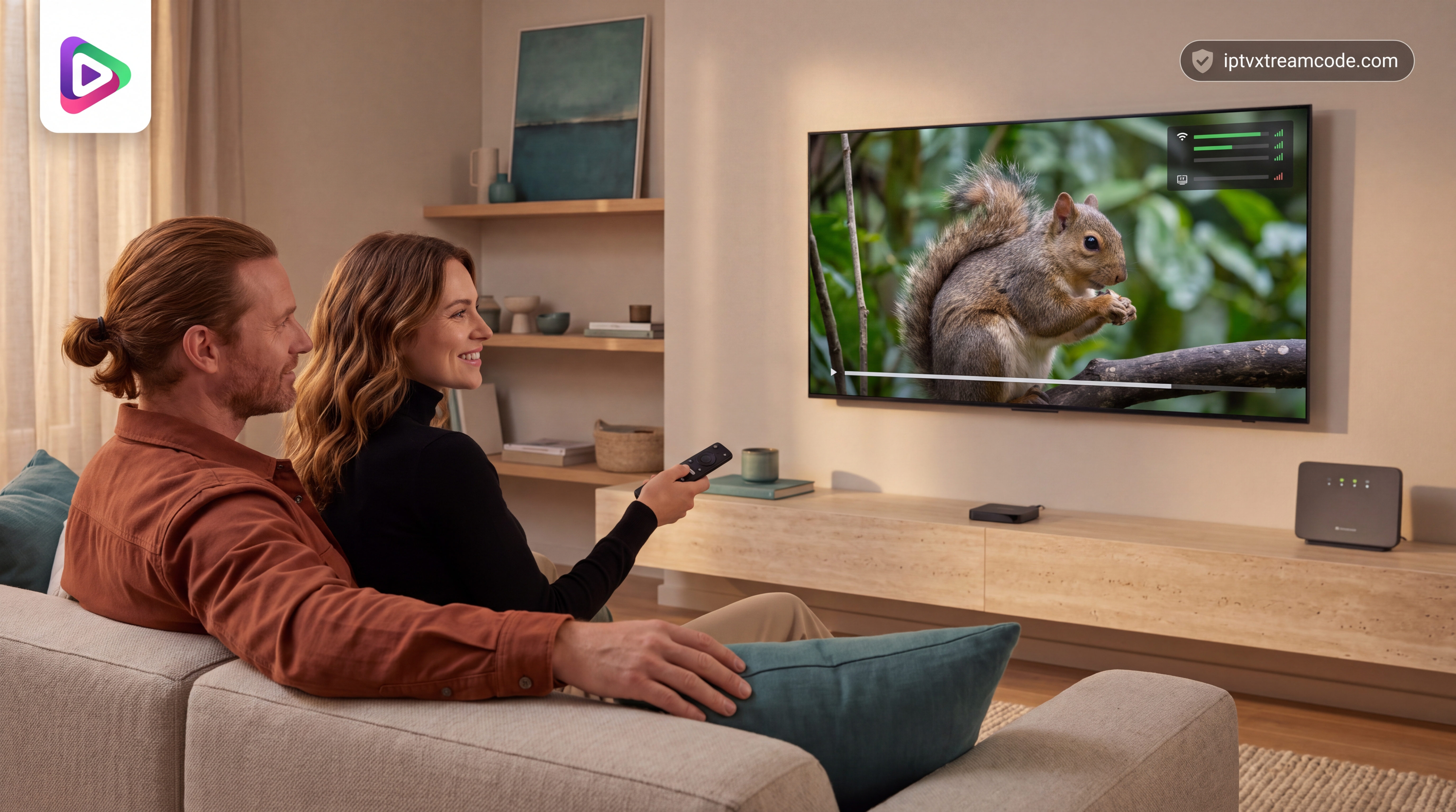 Stabilité serveur anti buffering et lecture fluide pour 12 mois Compatible Android Smart Apple expérience & VOD 2026