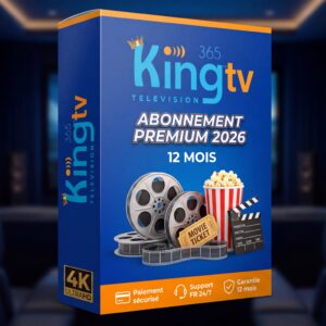 Image produit premium - king365tv Abonnement IPTV Premium 2026 — Paiement sécurisé, support FR 24/7 et garantie satisfaction 12 mois