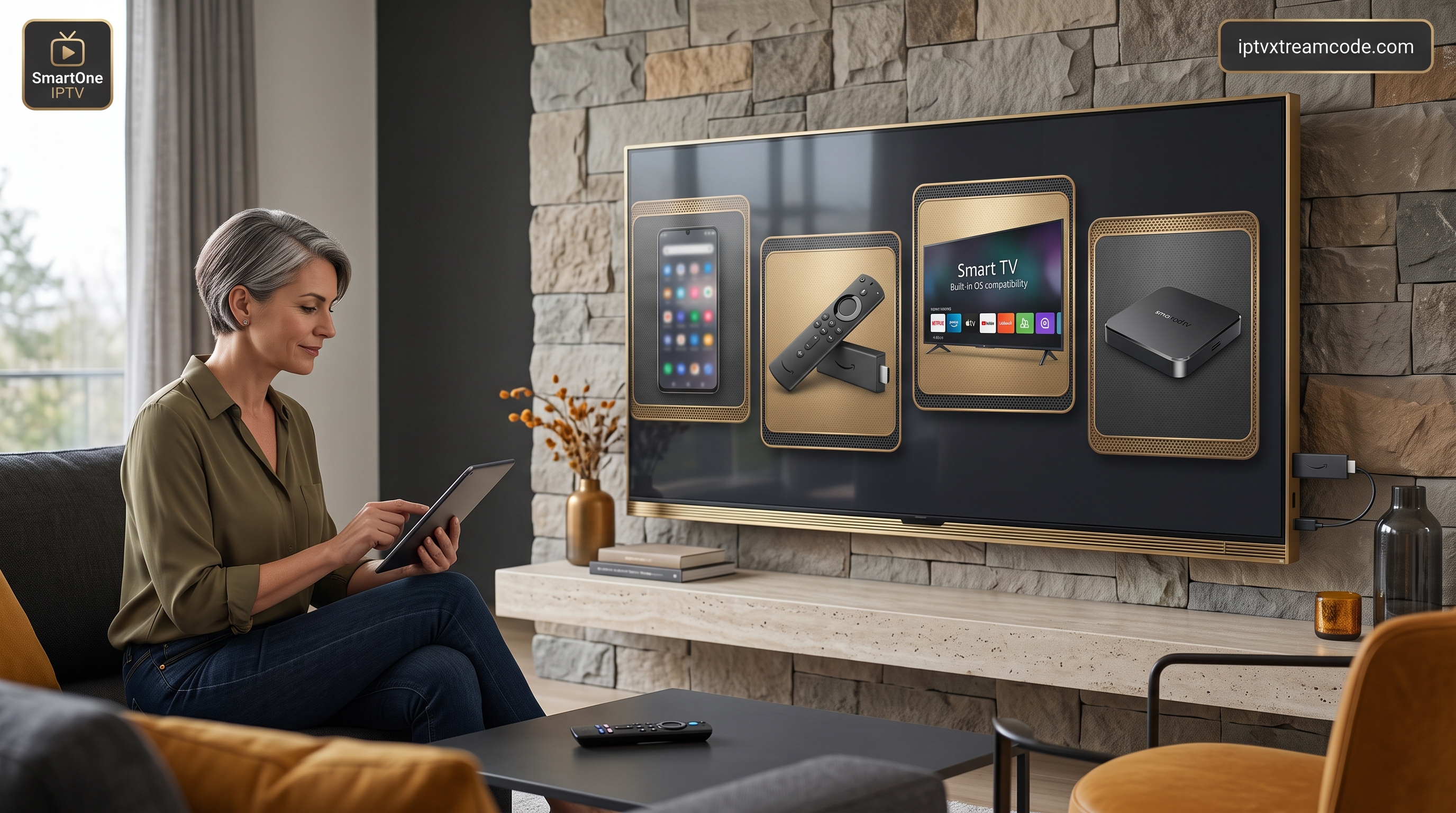 Compatibilité de avec Android Fire TV Stick et Smart TV 2026 Streaming 4K zapping ultra rapide et VOD sans latence