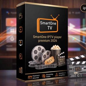 Image produit premium - SmartOne IPTV player premium 2026 — Streaming 4K, zapping ultra-rapide et VOD sans latence
