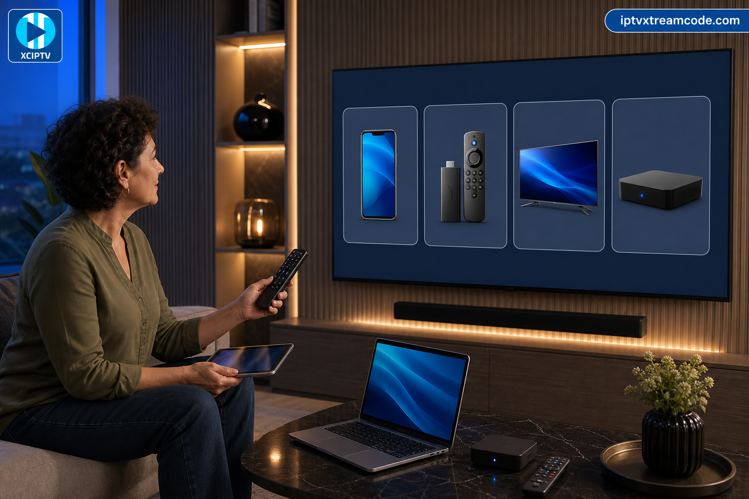 Compatibilité de avec Android Fire TV Stick et Smart TV 2026 Abonnement 12 mois streaming stable et installation simplifiée
