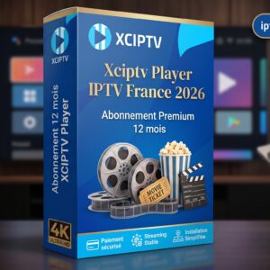 Image produit premium - Xciptv Player IPTV France 2026 — Abonnement 12 mois, streaming stable et installation simplifiée