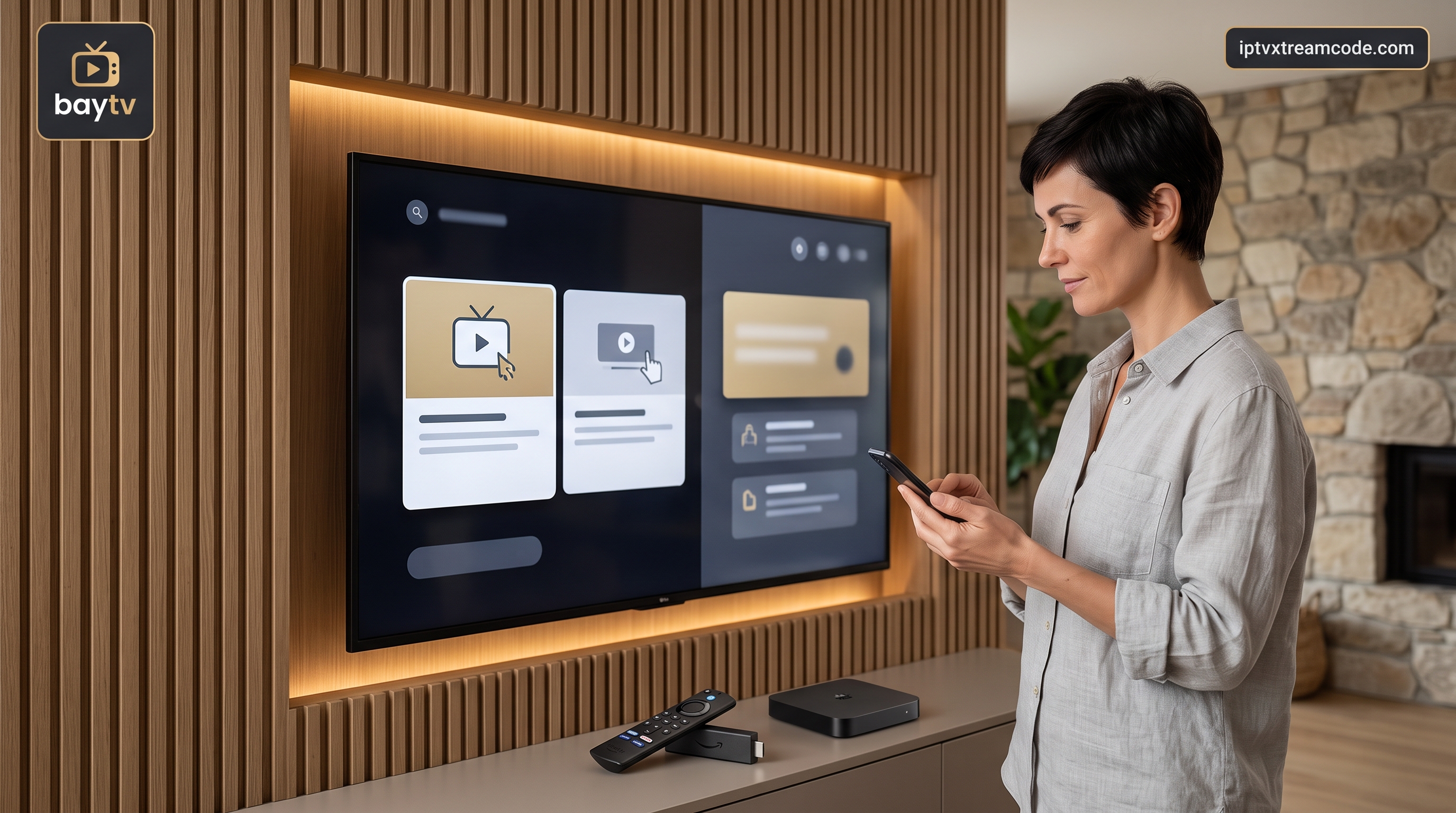Comment installer l’application baytv sur Android et Fire TV Stick avec Downloader en 5 minutes - baytv Abonnement iptv Franc