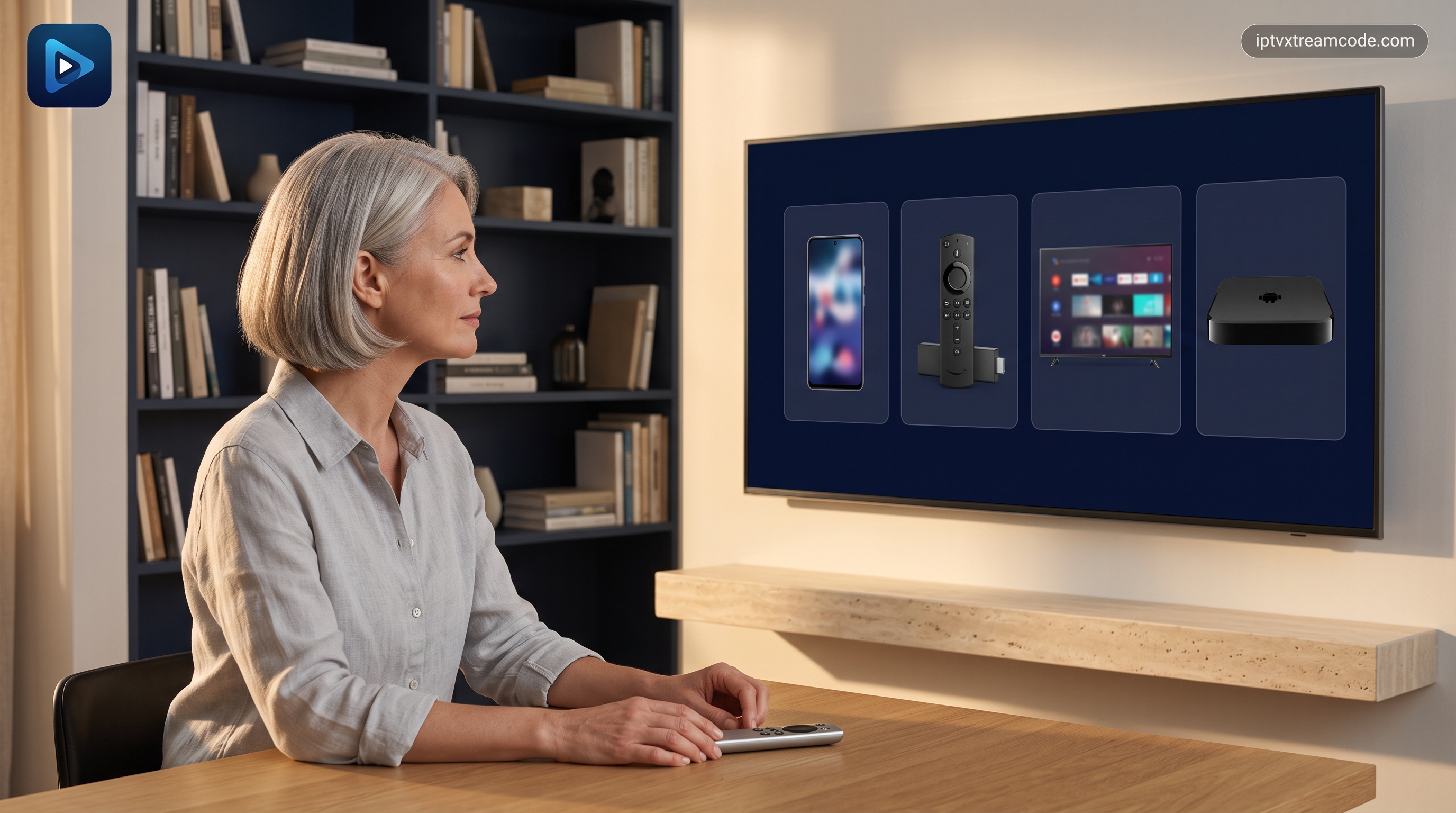 Compatibilité de avec Android Fire TV Stick et Smart TV 12 mois 2026 TV en direct vaste catalogue VOD et streaming stable 24/
