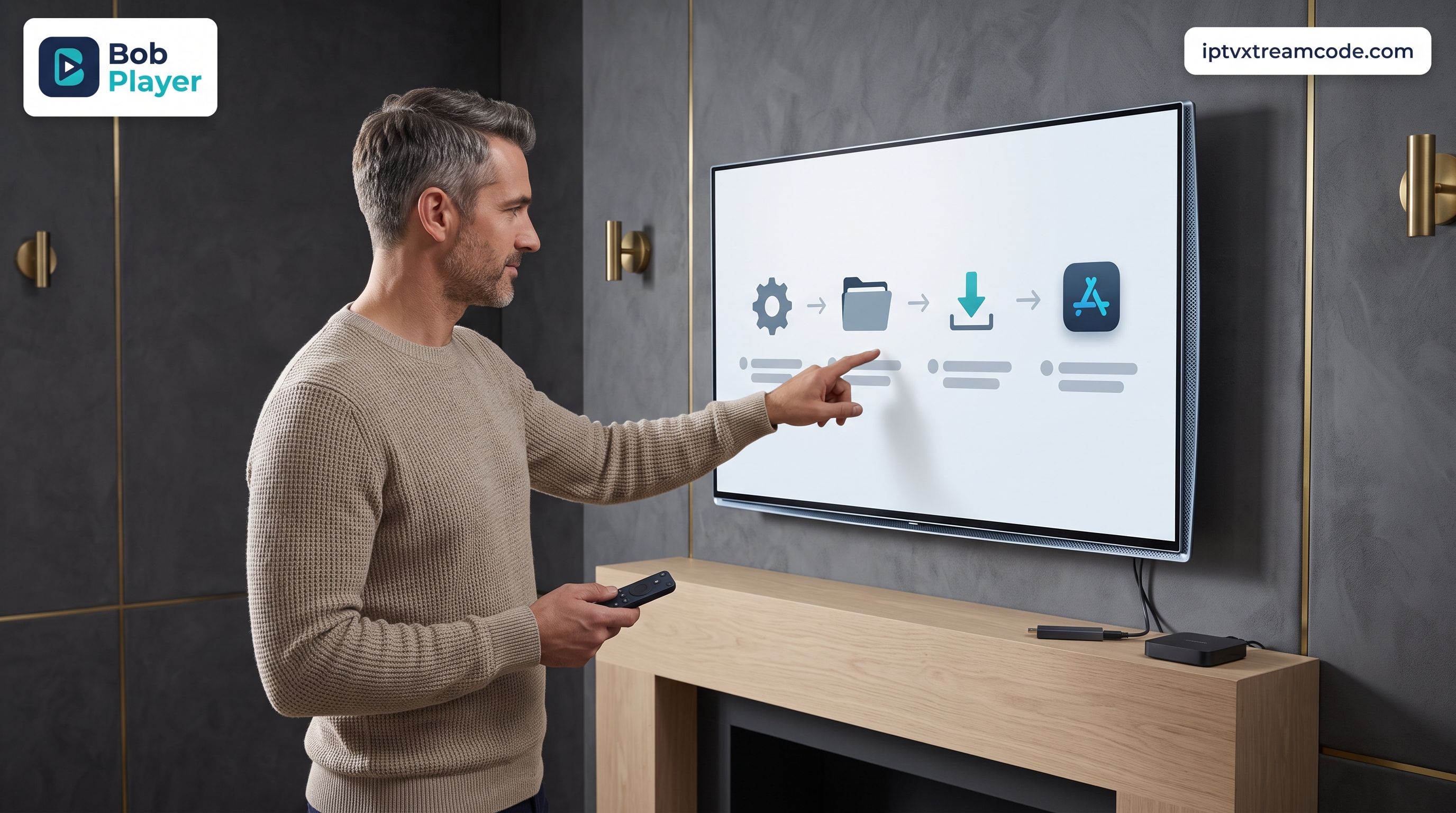 Comment installer l’application Bob Player sur Android et Fire TV Stick avec Downloader en 5 minutes - Bob Player Abonnement
