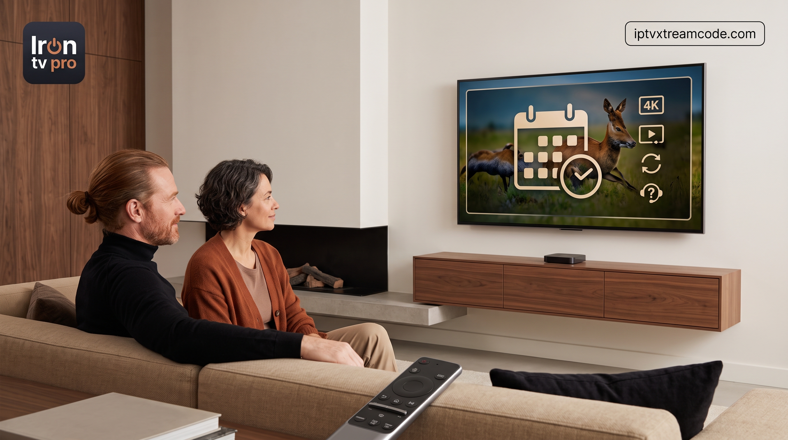 Les avantages clés de l’abonnement 12 mois sur Iron tv pro - Iron tv pro Premium 12 mois — VOD & chaînes FR, interface fluide et mises à jour 2026