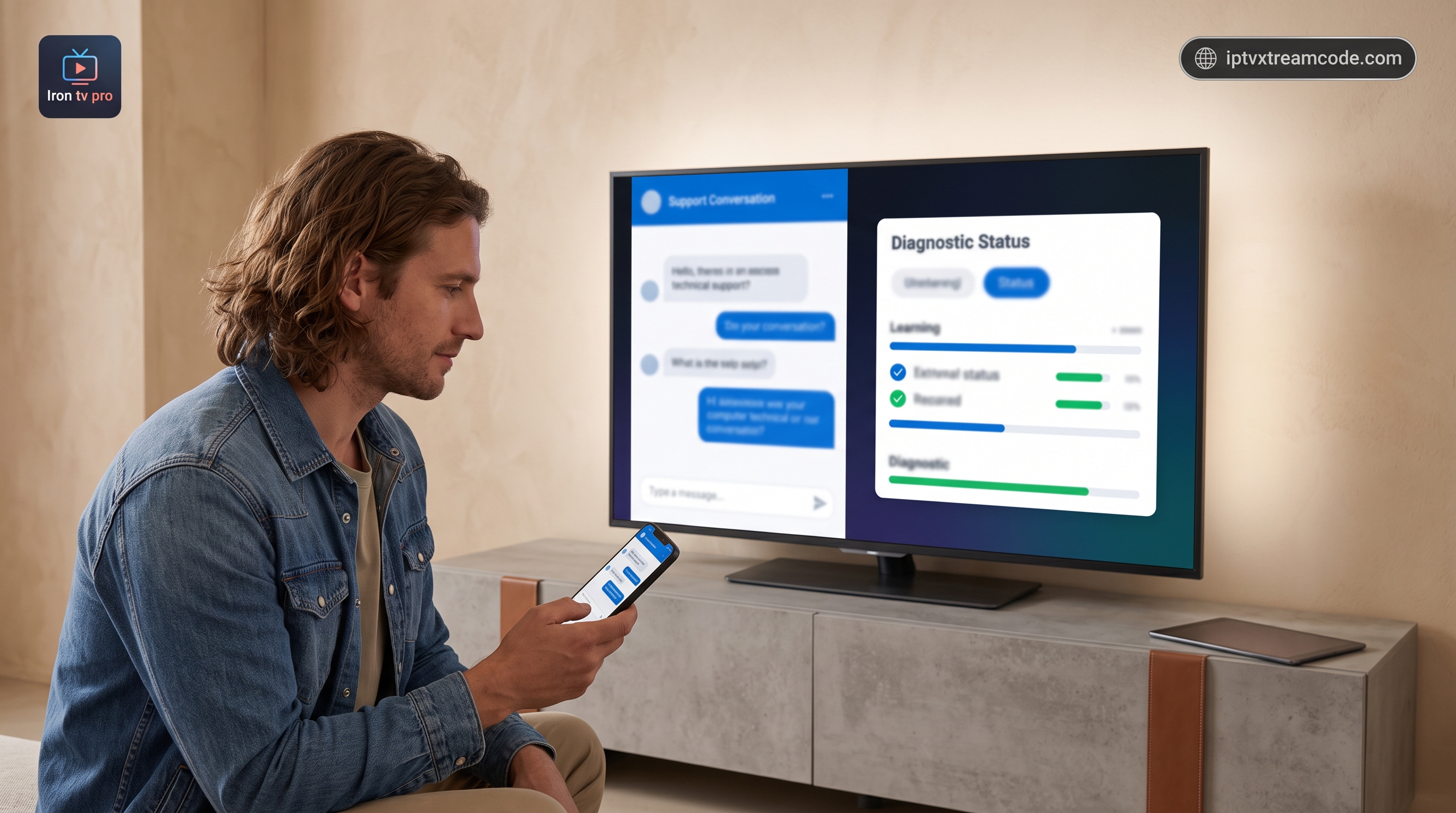 Support technique, activation rapide et accompagnement WhatsApp pour Iron tv pro Premium - Iron tv pro Premium 12 mois — VOD & chaînes FR, interface fluide et mises à jour 2026